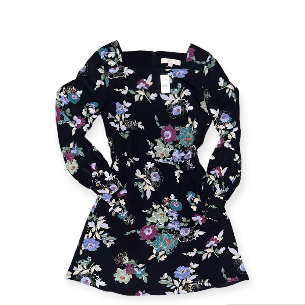 NWT Loft Black Floral Dress